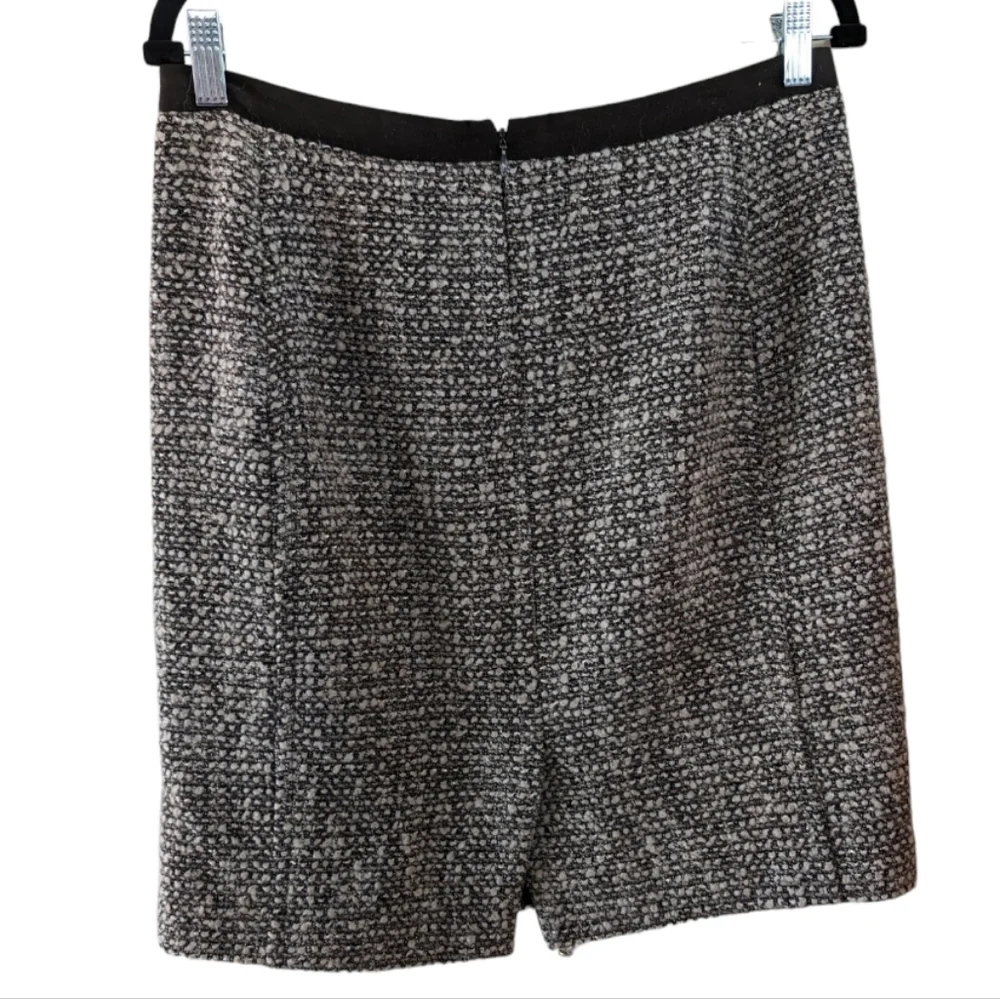 Talbot's Brown, black, gray & cream Wool Blend Tweed Pencil Skirt Size 8 Career - Picture 3 of 8